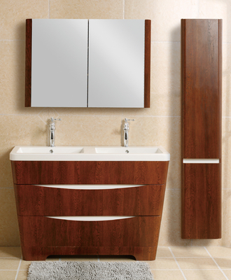 Home Hardware Premade Bathroom Vanities Conical Apearance Soft Hingers Multi Color Size