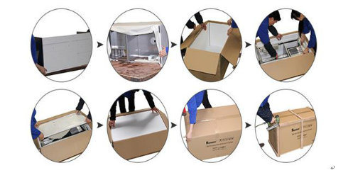 Vanité fixée au mur de salle de bains de PVC de style moderne (ACS1-L39)