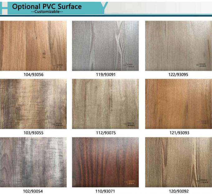 Vanité à haute brillance de salle de bains de PVC de position libre combinées