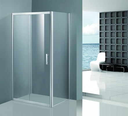Les clôtures en verre Shinning de douche, Chrome ont encadré le glissement de bobinoir sur cône de clôture de douche ouvert