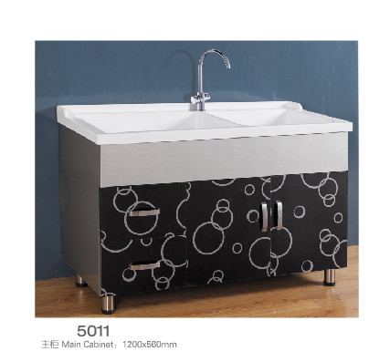 Élégance noire et blanche de pragmatisme de Cabinets de mur de salle de bains d'acier inoxydable