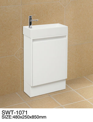 Position en céramique de plancher de bassin de grandes de salle de toilette de cuisine de Premade vanité de salle de bains
